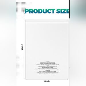 Clear Poly Bags 18 X 24 (50)